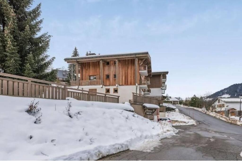 Charmant T2 Megeve, 10 Min A Pied Du Centre Luaran gambar